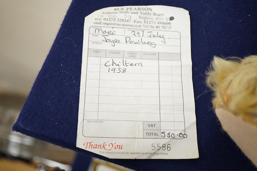 A large late 1930s Chiltern teddy bear, approx. 70cm long